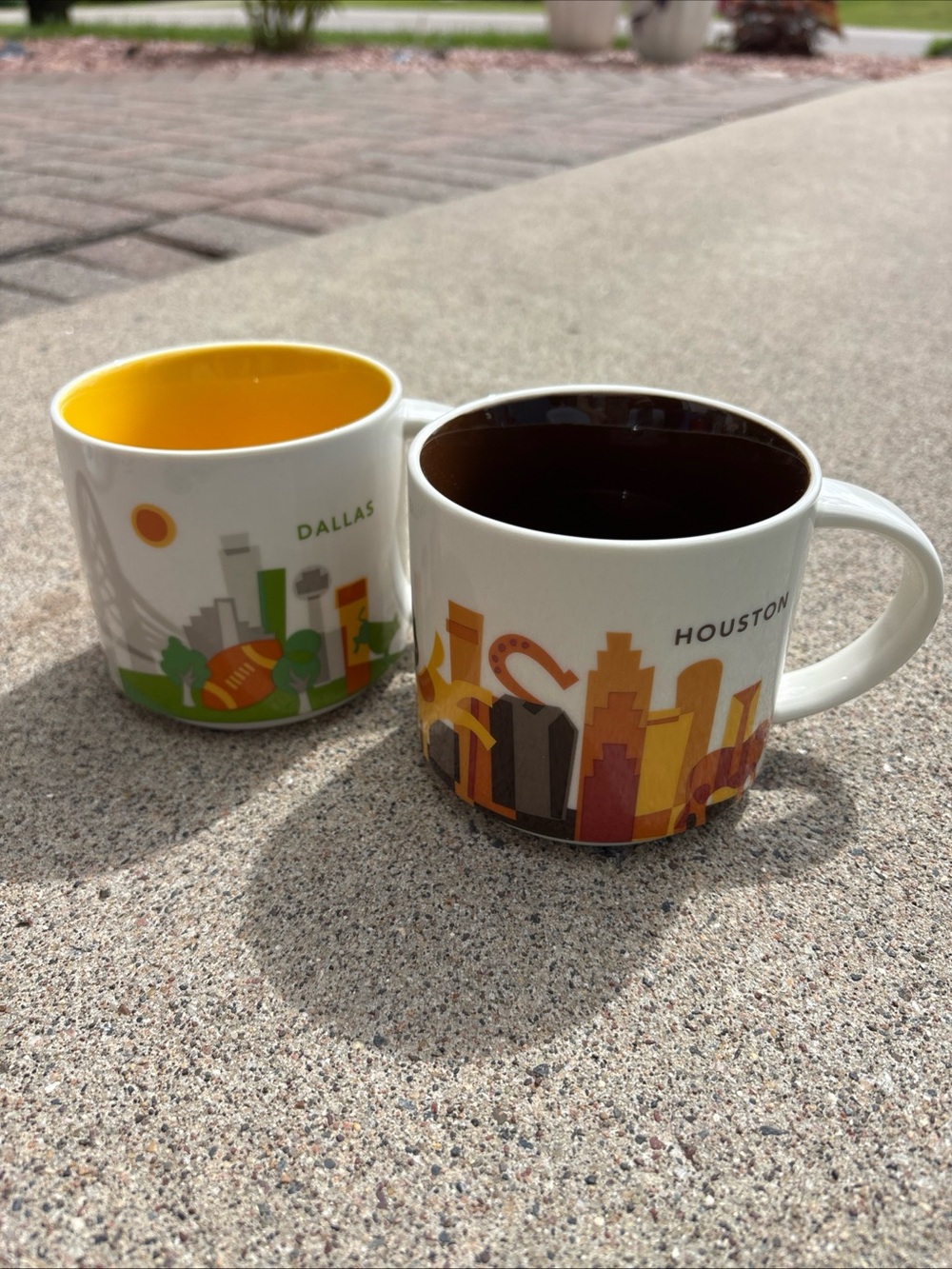Starbucks “You Are Here” Collection Texas Houston & Dallas Mugs